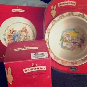 NIB Royal Doulton Bunnykins Collectible Dish Set